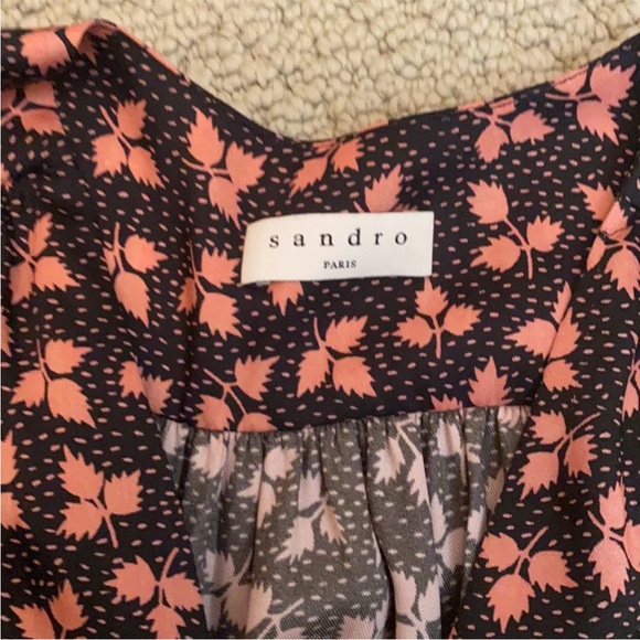 Sandro midi tea dress size 34 - Picture 3 of 4